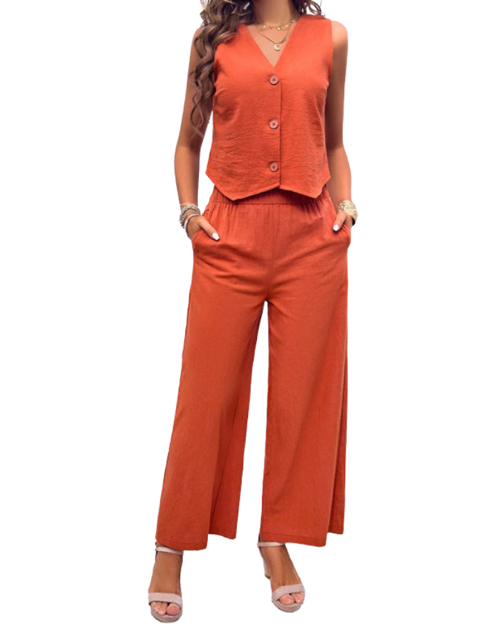 SHOPIQAT New Spring and Summer Casual Temperament Vest Suit - Premium from shopiqat - Just $11.250! Shop now at shopiqat